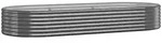 vidaXL Hochbeet Verzinkter Stahl 249x100x36 cm Anthrazit