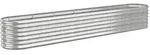 vidaXL Hochbeet Verzinkter Stahl 260x40x36 cm Silbern