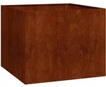 vidaXL Pflanzk&uuml;bel Rostig 100x100x80 cm Wetterfester Stahl