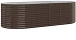 vidaXL Hochbeet Verzinkter Stahl 249x100x68 cm Braun
