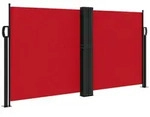 vidaXL Seitenmarkise Ausziehbar Rot 120x1000 cm