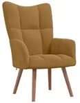 vidaXL Relaxsessel Braun Samt
