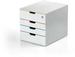 Durable Sch&uuml;bebox VARICOLOR MIX 4 MIX 4 SAFE 762627 4 Sch&uuml;be grau/farbig
