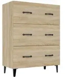 vidaXL Sideboard Sonoma-Eiche 69,5x34x90 cm Holzwerkstoff
