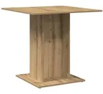 vidaXL Esstisch Artisan-Eiche 80x80x75 cm Holzwerkstoff