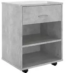 vidaXL Rollschrank Betongrau 46x36x59 cm Holzwerkstoff