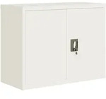 vidaXL Aktenschrank Wei&szlig; 90x40x70 cm Stahl