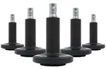 5x Bodengleiter STATO-M Stift 11 mm / 60 mm Standf&uuml;&szlig;e mit Filz schwarz (5er Pack)