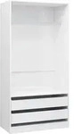 vidaXL Kleiderschrank Hochglanz-Wei&szlig; 100x50x200 cm Holzwerkstoff
