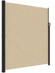 vidaXL Seitenmarkise Ausziehbar Beige 220x600 cm
