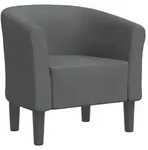 vidaXL Clubsessel Dunkelgrau Stoff