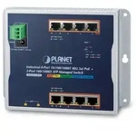 PLANET Industrial 8-Port Gigabit PoE Wall-mount Switch & 2-Port SFP Uplink, managed