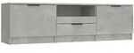 vidaXL TV-Schrank Betongrau 140x35x40 cm Holzwerkstoff