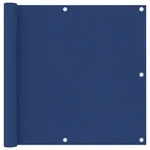 vidaXL Balkonschirm Blau 90x400 cm Oxford-Stoff Modell Balkondesign