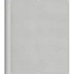 vidaXL Balkon-Sichtschutz Hellgrau 120x400 cm 100 % Polyester-Oxford