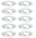 Paulmann LED Einbauleuchte 3-Step-Dim 10er-Set schwenkbar rund 82mm 70&deg; ...