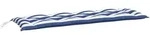 vidaXL Gartenbank-Auflage Blau & Wei&szlig; Gestreift 150x50x7 cm