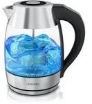 Arendo Glas-Wasserkocher 1,8 l, 2200 W, absenkbares Edelstahl-Teesieb,...