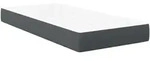 vidaXL Bettmatratze mit Matratze Grau 100 x 200 cm Stoff