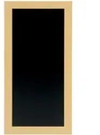 Securit&reg; Wandtafel "Woody" - Holz mit teakfarben lackiertem Finish -...