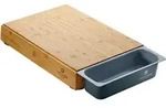 CHEF CUISINE magnetisches Schneidebrett aus Holz mit Auffangschale &ndash; Bambus