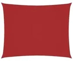 vidaXL Rechteckiges Sonnenschirmsegel aus Oxford-Stoff, 2 x 3,5 m, rotes Modell