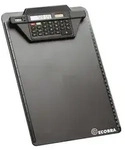 Ecobra 792250 Klemmbrett mit Rechner-Klemmschiene - schwarz