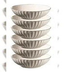 M&Auml;SER Teller tief 20,5 cm, 6-er Set WEISS postsicher, Serie OSITA