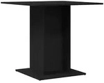 vidaXL Esstisch Schwarz Eichen-Optik 80x80x75 cm Holzwerkstoff