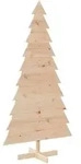 vidaXL Weihnachtsbaum Holz zum Schm&uuml;cken 180 cm Massivholz Kiefer