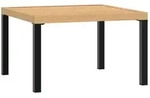 vidaXL Garten-Couchtisch Schwarz 65x65x40 cm Aluminium