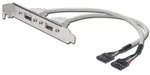 DIGITUS USB 2.0 Slotblechkabel, 2x Typ A - 2x IDC, 0.25m