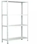 SCHULTE Regalwelt Steckregal mit 4 PowerMAX Fachb&ouml;den, 50 kg Tragkraft, 137x75x30 cm