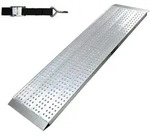 TRUTZHOLM 1 x Alu Auffahrrampe 200 x 56 cm Traglast 540 kg grau starr perforiert