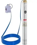 hillvert Brunnenpumpe - 95 mm / 3,75'' - 10 800 l/h - 1100 W - 50 m Kabel / 54 m
