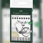 FABER-CASTELL Faber Castell Tintenschreiber Ecco Pigment mm sw 8er