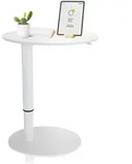 Stehtisch / Beistelltisch STAND III 65 x 50 cm oval wei&szlig; hjh OFFICE