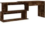 vidaXL Eckschreibtisch R&auml;uchereiche 200x50x76 cm Holzwerkstoff