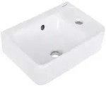 Hansgrohe Handwaschbecken Xanuia Q 36x25 cm wei&szlig; gl&auml;nzend mit &Uuml;berlauf und