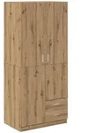 vidaXL Kleiderschrank Artisan-Eiche 80x52x180 cm Holzwerkstoff