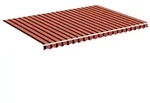 vidaXL Markisenbespannung Orange und Braun 5x3,5 m