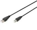 DIGITUS USB Anschlusskabel, Typ A - B St/St, 1.0m,, sw