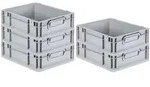 PROREGAL SparSet 5x Eurobox NextGen Economy, Griffe zu, HxBxT 12x30x40cm, 11...