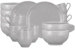 Seltmann Weiden Amina Fr&uuml;hst&uuml;cks-Set 18-teilig Silbergrau