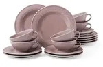 Seltmann Weiden Beat Color Glaze Teeservice 18-teilig - Altrosa