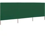 vidaXL 3-teiliges Windschutzgewebe 400 x 120 cm Gr&uuml;n