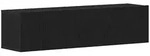 vidaXL TV-Schrank Schwarz Eichen-Optik 120x30x30,5 cm Holzwerkstoff