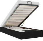 vidaXL Ottoman-Bett ohne Matratze Schwarz 80x200 cm Stoff