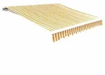vidaXL Markisenbespannung Canvas Gelb & Wei&szlig; 4x3 m (ohne Rahmen)