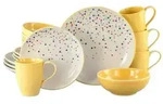 CreaTable Joy Gelb Kombiservice 16-tlg Steinzeug
